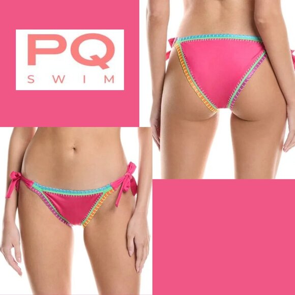 Pilyq Other - PQ Swim x Solange Ferrarini Crochet Trim Full Bikini Bottom NWT Sz M